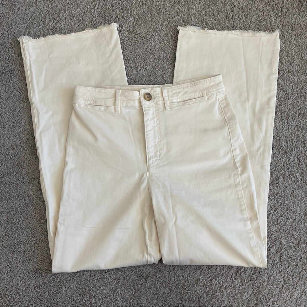 Marine Layer Bridget Full Length Frayed Hem Pants